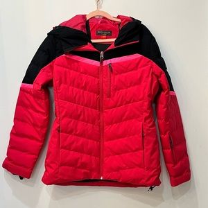 New SPYDER BRISK SYNTHETIC DOWN pink JACKET sz small